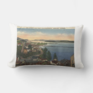 Newport VT Lake Memphremagog Vintager Stil der 40e Lendenkissen