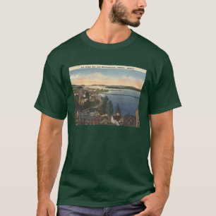 Newport VT Lake Memphremagog Vintager Stil der 40e T-Shirt