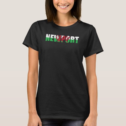 Newport Welsh Pride Wales Flag T-Shirt (Vorderseite)