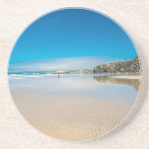 Newquay an der nördlichen Küste von Cornwall. Engl Getränkeuntersetzer