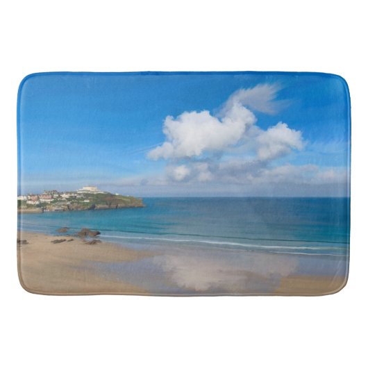 Newquay Bay im Sommer Badematte (Vorderseite)