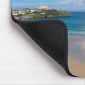 Newquay Bay im Sommer Mousepad (Ecke)