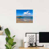 Newquay Bay im Sommer Poster (Heimbüro)
