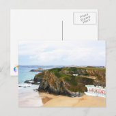 Newquay Beach , Vereinigtes Königreich Postkarte (Vorne/Hinten)