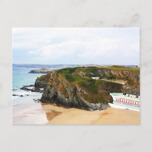 Newquay Beach , Vereinigtes Königreich Postkarte (Vorderseite)