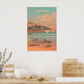 Newquay Cornwall Reiseplakat Poster (Küche)
