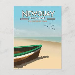 Newquay England Vintages Reiseplakat Postkarte
