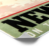 NEWQUAY English Cornish Coast GWR Railway Travel Poster (Ecke)