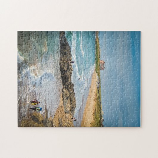 Newquay Fistral Beach bei Sunset Puzzle (Horizontal)