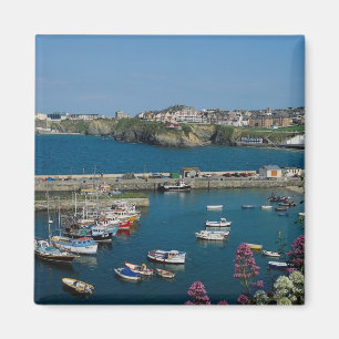 Newquay Hafen, Cornwall, Großbritannien Magnet
