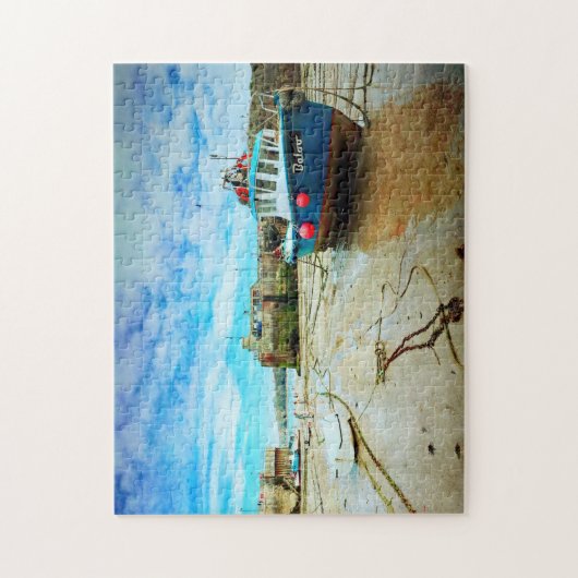 Newquay Harbor, Cornwall bei Low Tide Puzzle (Vertikal)