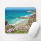Newquay Strand in North Cornwall wilde Blume Klipp Mousepad (Mit Mouse)