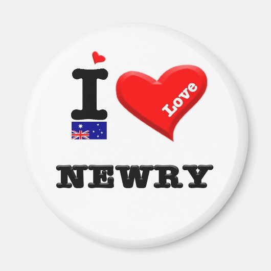 NEWRY - I-Liebe Magnet (Vorne)