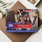 News Foto 30. Geburtstag Party Einladung