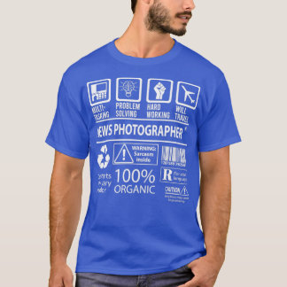 News Fotograf MultiTasking zertifizierte Job Gif T-Shirt