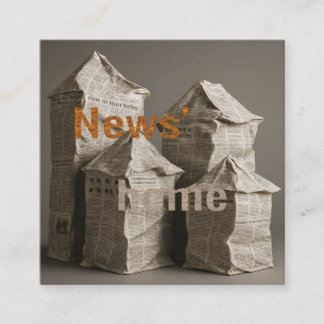 news' home quadratische visitenkarte
