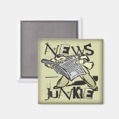 News Junkie Magnet (Vorderseite/Rückseite)