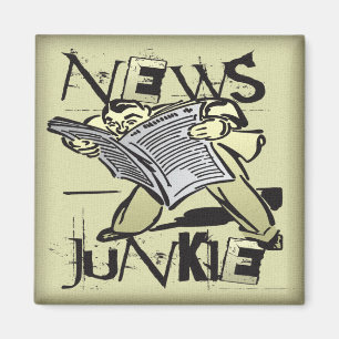 News Junkie Magnet