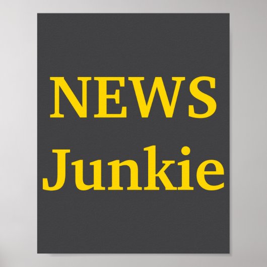 News Junkie  Poster (Vorne)