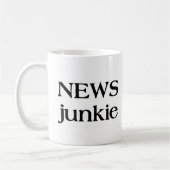 News-Junkie-Schlüsselanhänger Kaffeetasse (Links)
