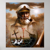 NEWS & Map Captain/Anker oder Sea Captain Poster (Vorne)