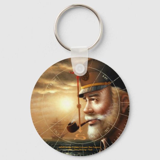 NEWS & Map Captain/Compass (Sea Captain) Schlüssel Schlüsselanhänger (Vorderseite)