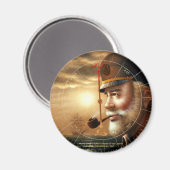NEWS & Map Captain/Kompass oder Sea Captain Magnet (Vorderseite/Rückseite)