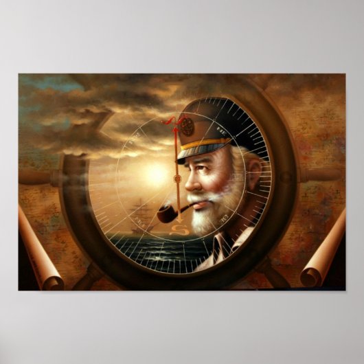 NEWS & Map Captain(Sea Captain) Poster (Vorne)