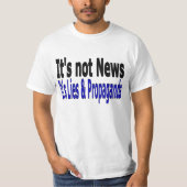 News Media Lies und Propaganda schwarz und blau Te T-Shirt (Vorderseite)
