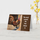 NEWS UM HEN HOUSE IST ES "GLÜCKLICH 40." KARTE (Gelbe Blume)