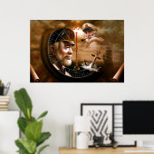 NEWS & ZWEI Karte Kapitän 4 oder ZWEI Sea Captain  Poster (Heimbüro)