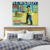 Newsboy Orange LabelRedlands, CA Leinwanddruck (Insitu (Schlafzimmer))