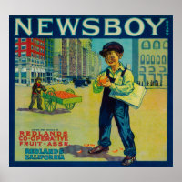 Newsboy Orange LabelRedlands, CA