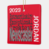 Newscaster Extraordinaire CUSTOM Keramikornament (Links)
