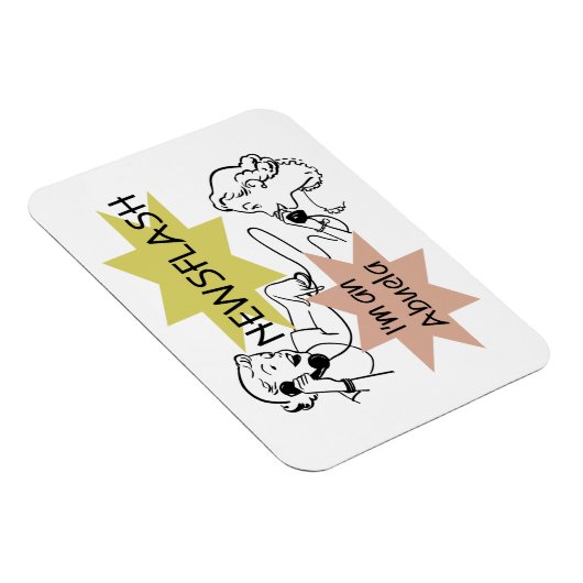 Newsflash Ich bin ein Abuela Geschenk Magnet (Rechte Seite)