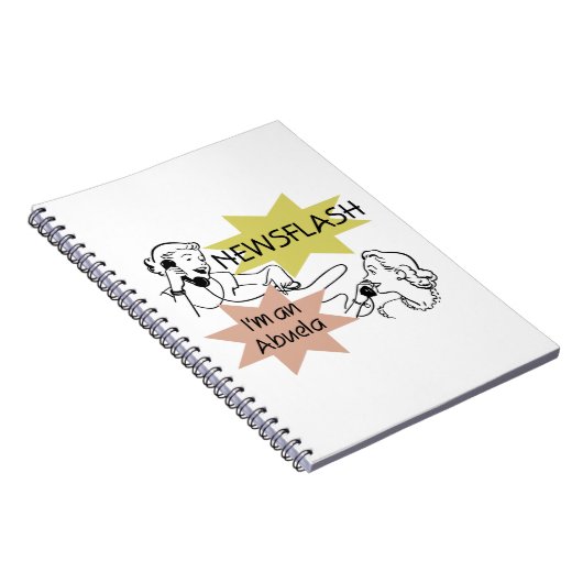 Newsflash Ich bin ein Abuela Geschenk Notizblock (Rechte Seite)