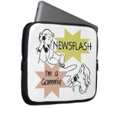 Newsflash Ich bin ein Gammie-Geschenk Laptopschutzhülle (Vorne Rechts)
