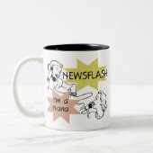 Newsflash I'm a Nana T-shirts and Gifts Zweifarbige Tasse (Links)