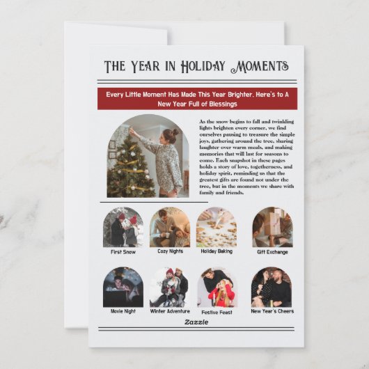 Newsletter Arch Foto Collage Weihnachten (Rückseite)