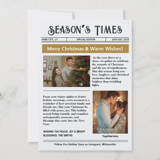 Newsletter Arch Foto Collage Weihnachten (Vorderseite)