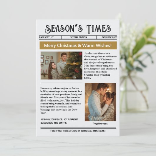 Newsletter Arch Foto Collage Weihnachten (Stehend Vorderseite)