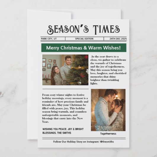 Newsletter Arch Foto Collage Weihnachten (Vorderseite)