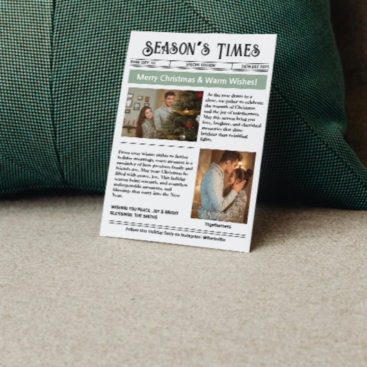 Newsletter Arch Foto Collage Weihnachten Vintag