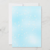 Newsletter Blue Snowflakes Datiert Einladung (Rückseite)