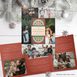 Newsletter Central Arch Antique Dreifach Gefaltete Urlaubskarte