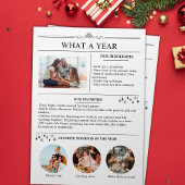 Newsletter der Familie Jahr im Jahr der Überprüfun Einladung