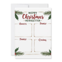 Newsletter der personalisierten frohen Weihnachtsf