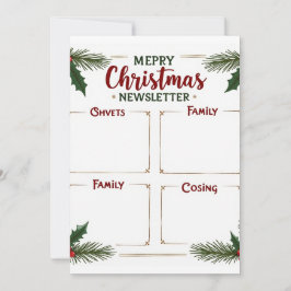 Newsletter der personalisierten frohen Weihnachtsf Einladung