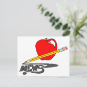 Newsletter der Schule Postkarte (Stehend Vorderseite)