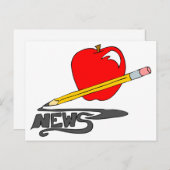 Newsletter der Schule Postkarte (Vorne/Hinten)